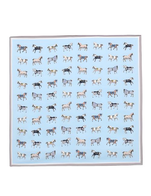 ALL SEASON  미니 말 파스텔 블루  쁘띠 스카프