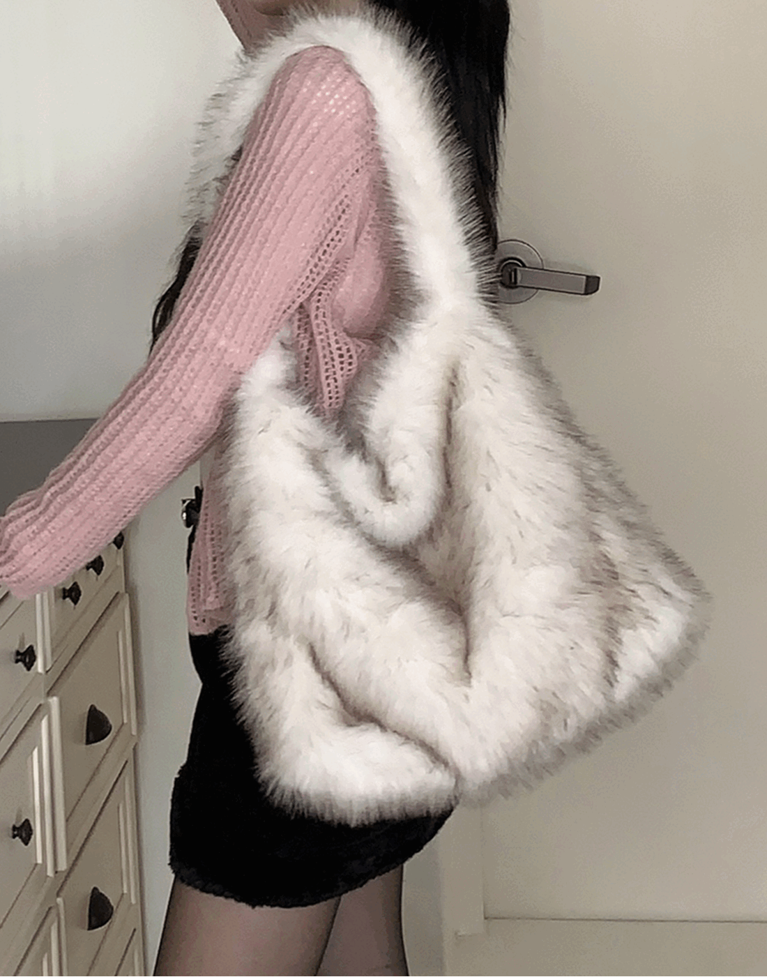 본프링 [누적1백장돌파!] 몽실 퍼 숄더백 - 3 color