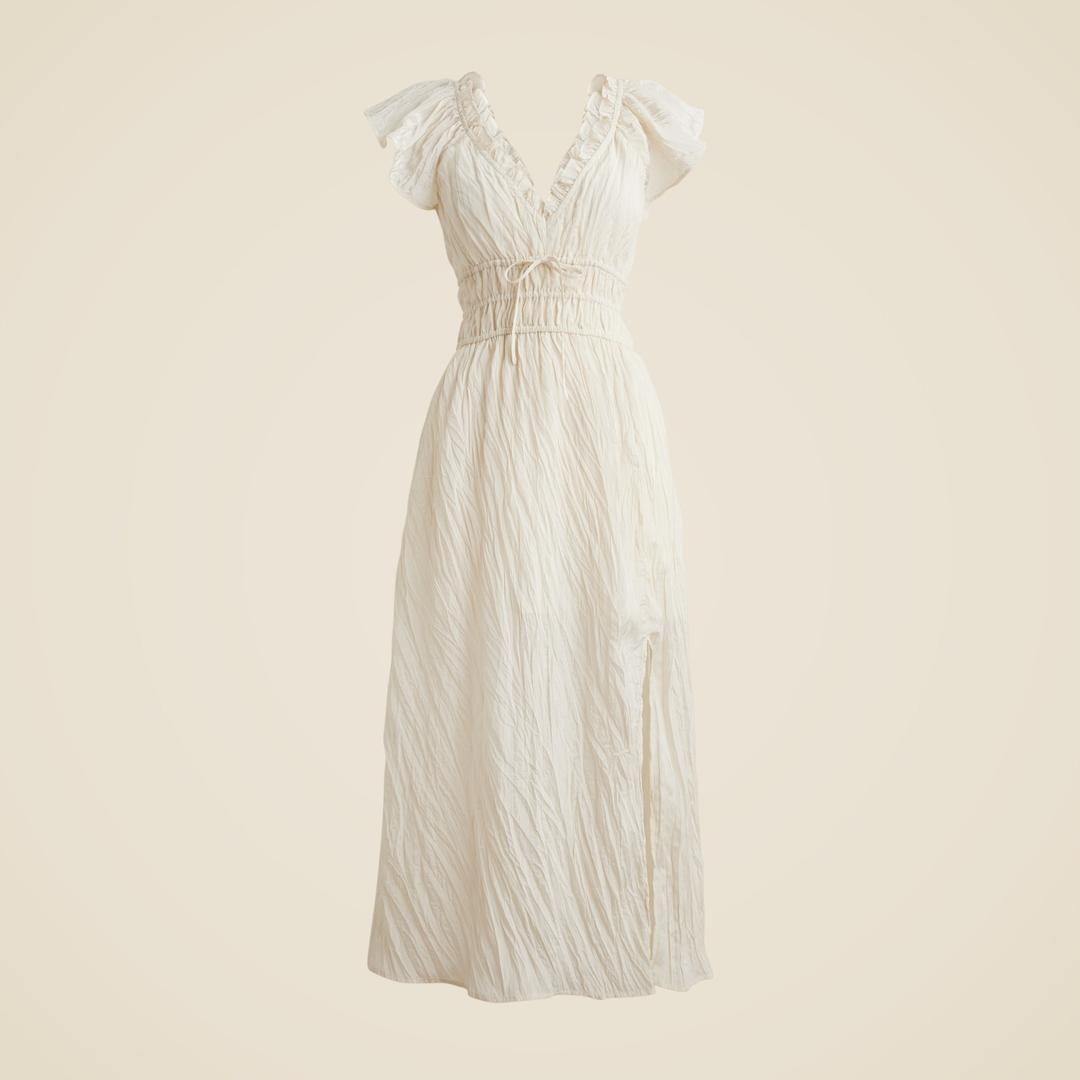 Palermo dress in viscose-blend crinkle