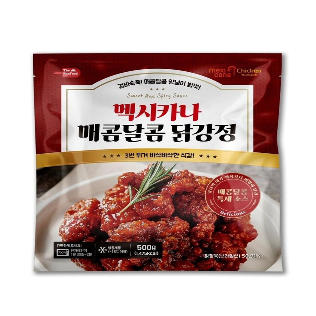 멕시카나 매콤달콤 닭강정 500G