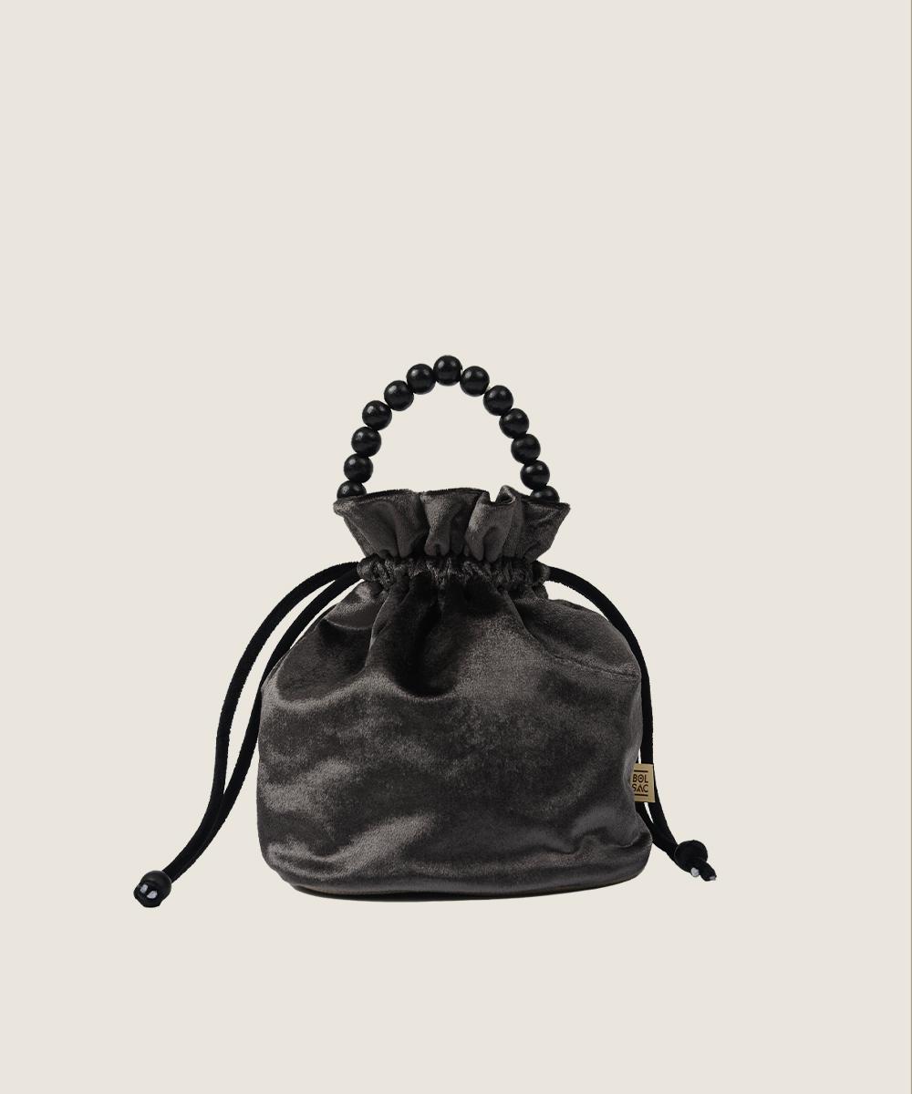 poppy bucket bag _ velvet gray