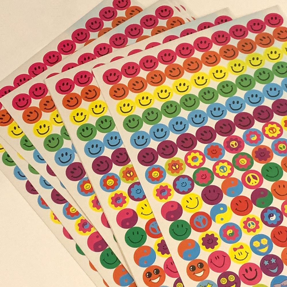 와글 와글 스마일 스티커 (1장) / 스마일 스티커 칭찬스티커 포인트 스티커 고전문구st