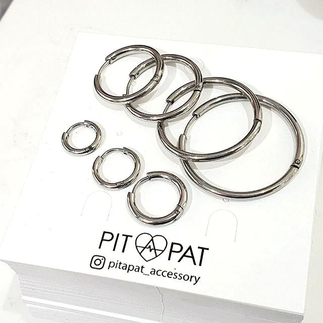 [한쌍가격💕]써지컬 원터치 링 귀걸이 피어싱