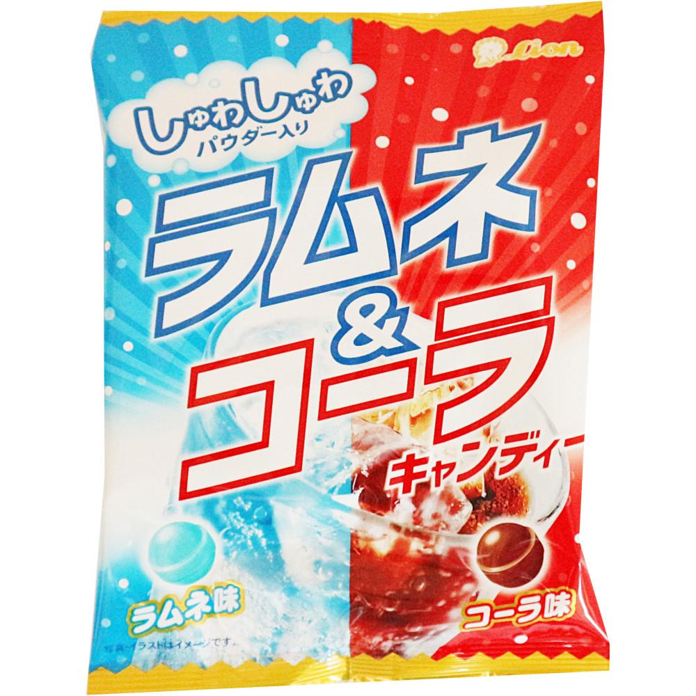 라이온 라무네 앤 콜라 캔디 47.6g 일본 탄산 사탕