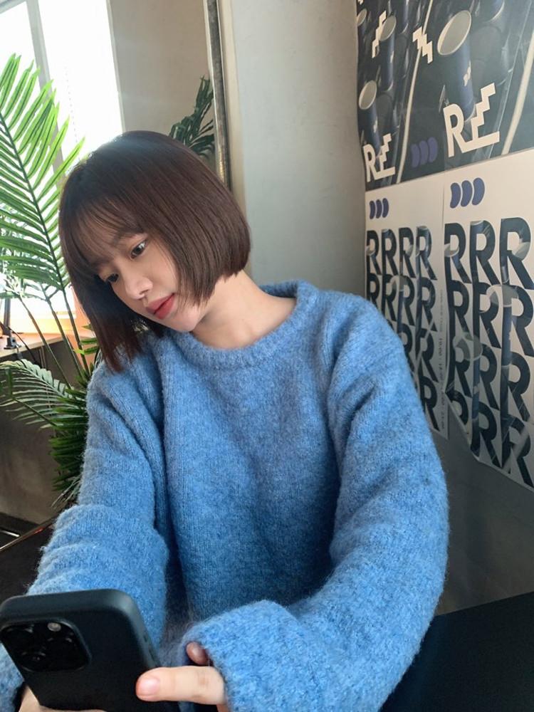 폭닥라운드니트