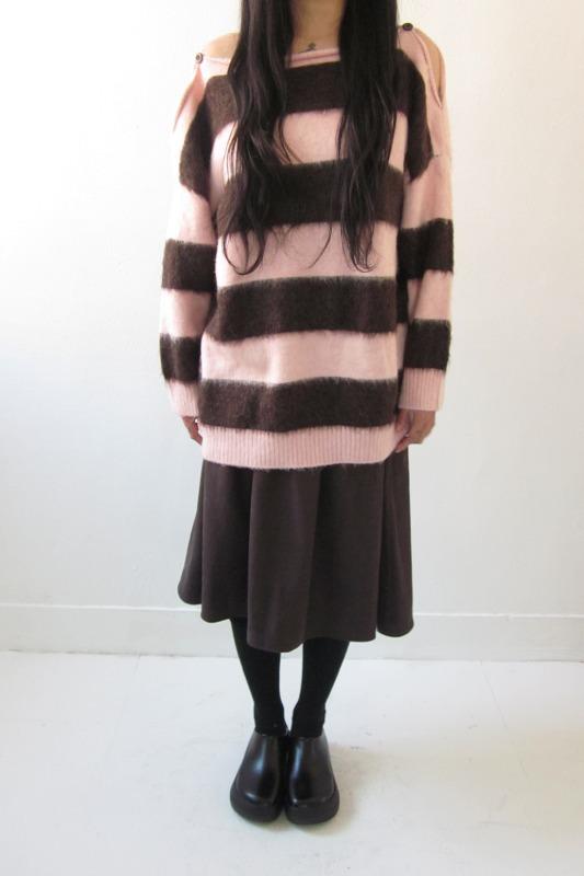 히피디피 choco stripe knit (2color)