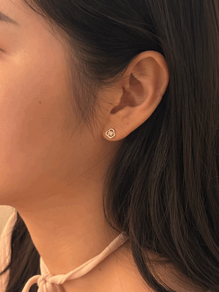 [silver 925] lotus earrings