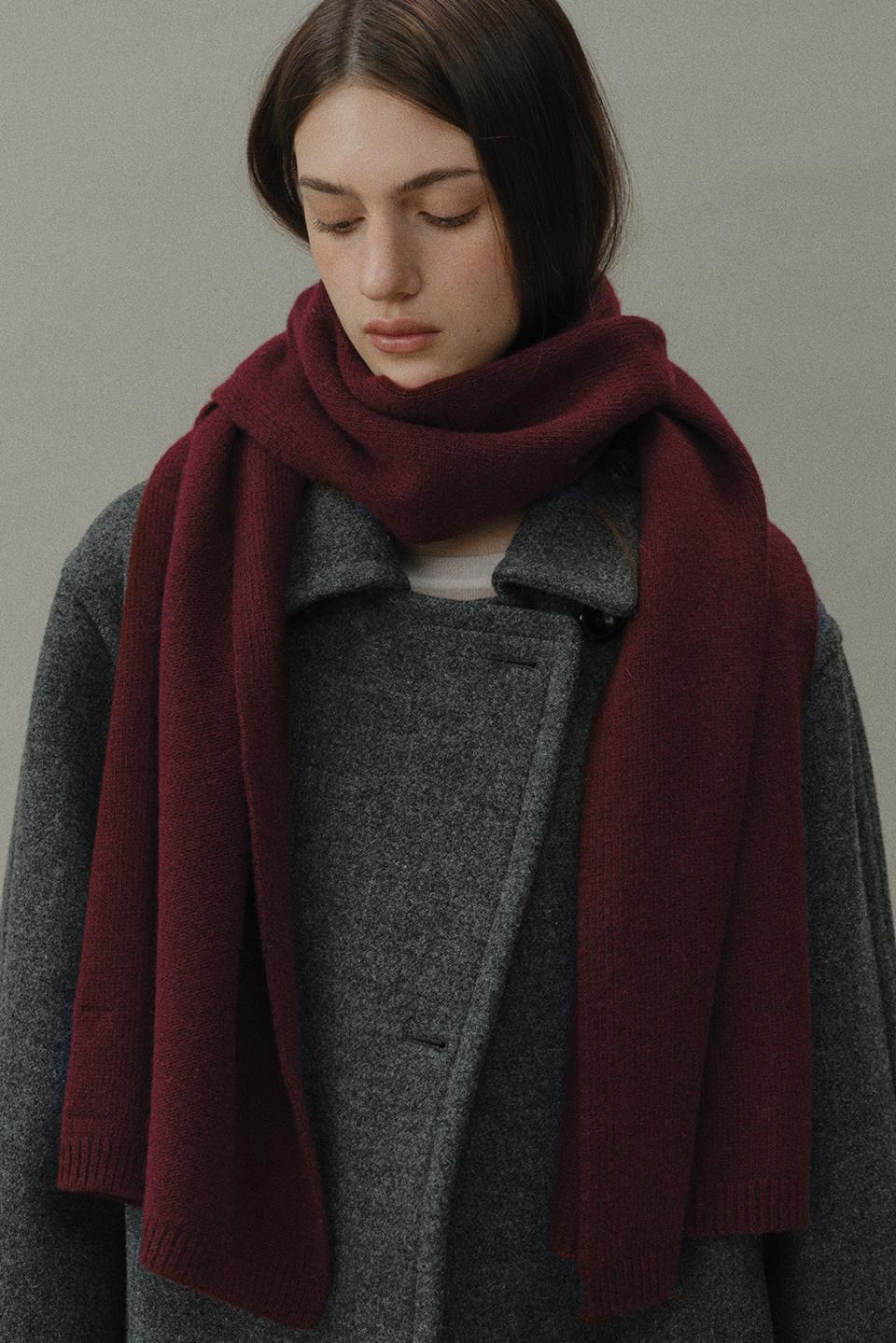 cashmere blend knit muffler (6colors)