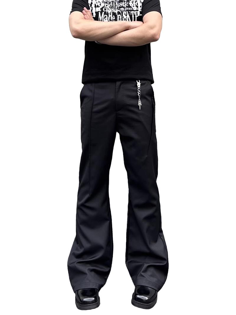 Irregular Stitching Flared Pants (2Color)