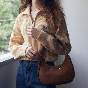 SUEDE MINI BAG_BROWN