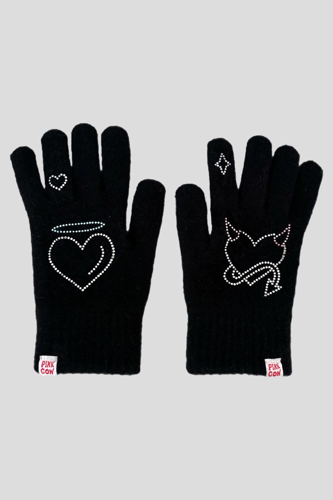 Angel & Devil gloves (black)