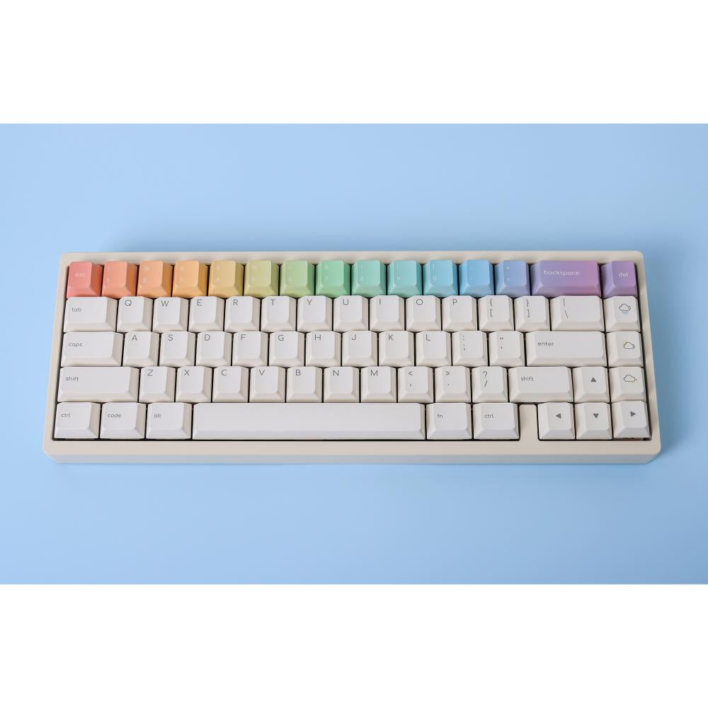 [페블온] 레인보우 깔끔한 무지개 체리 PBT 독거미 F99 한무무 키캡