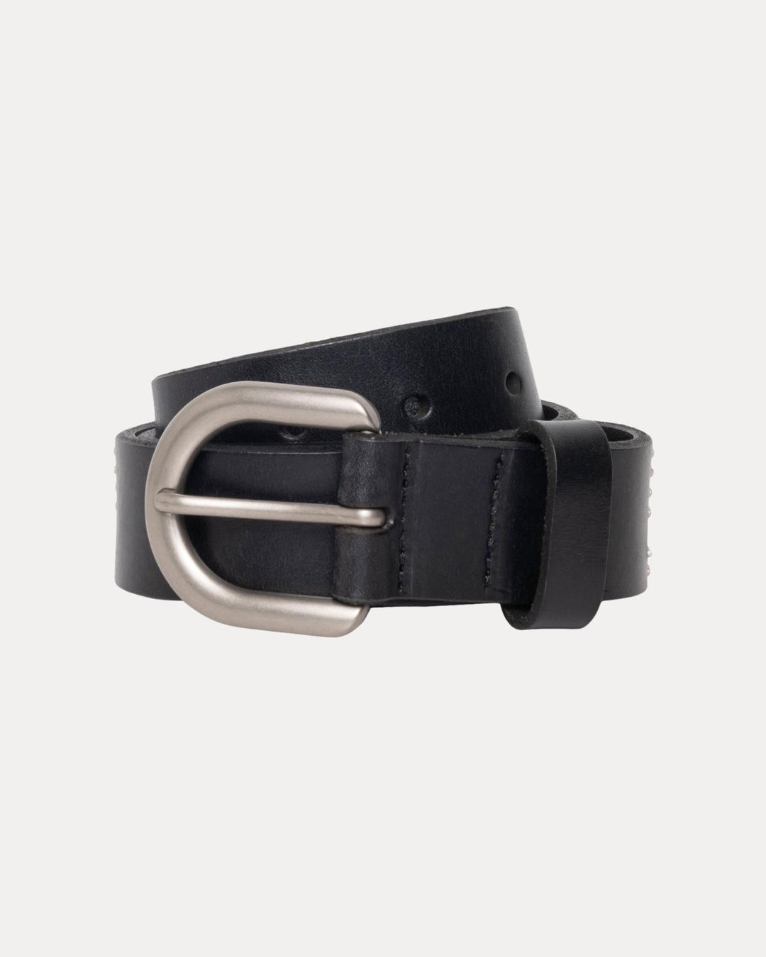 STUD LETTER BELT - Black / S/M