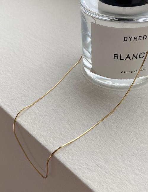 1mm Gold Snake Chain Necklace