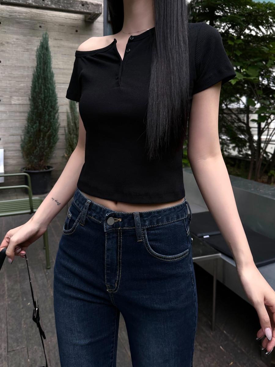 Unbal Golgi Half Tee (2color)