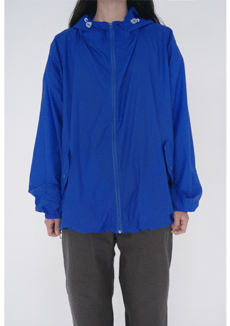 minimal hooded windbreaker (7colors)