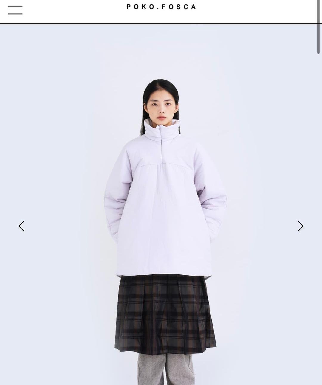 포코포스카COCOON PADDED PULLOVER (LIGHT GREY) | 후루츠패밀리