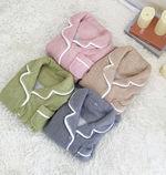 커플잠옷 양털 극세사 겨울 수면잠옷 파자마