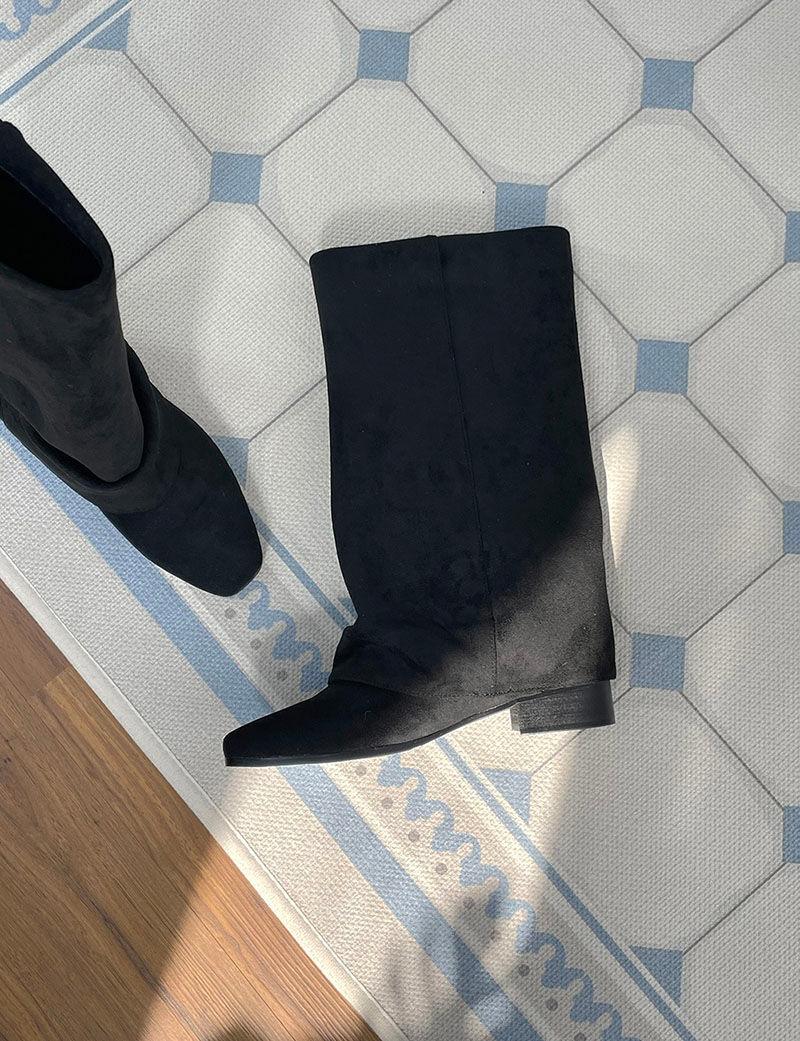 Smoke suede boots (스모크 스웨이드 부츠) *black