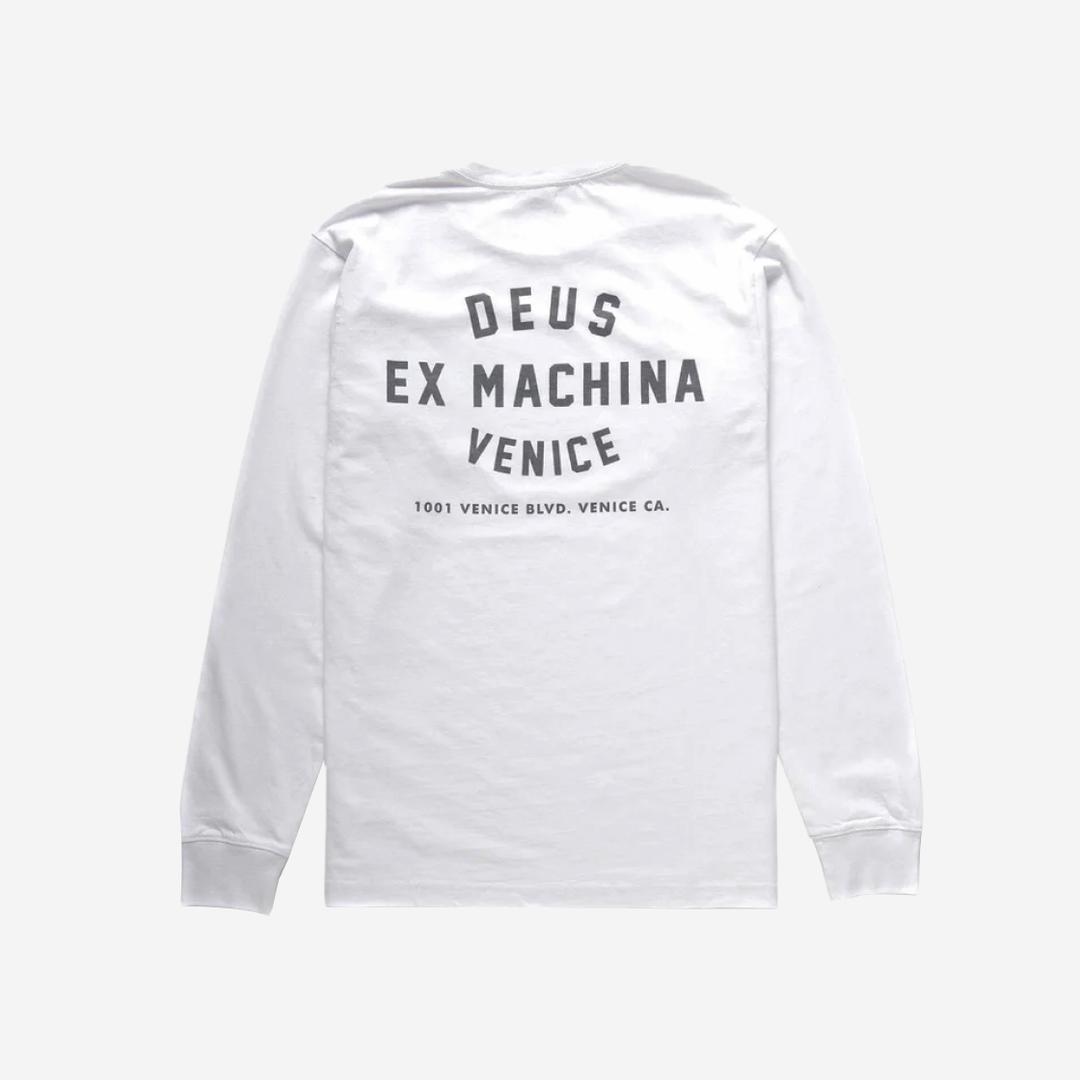 Deus Ex Machina Venice Address Long Sleeve T-Shirt White