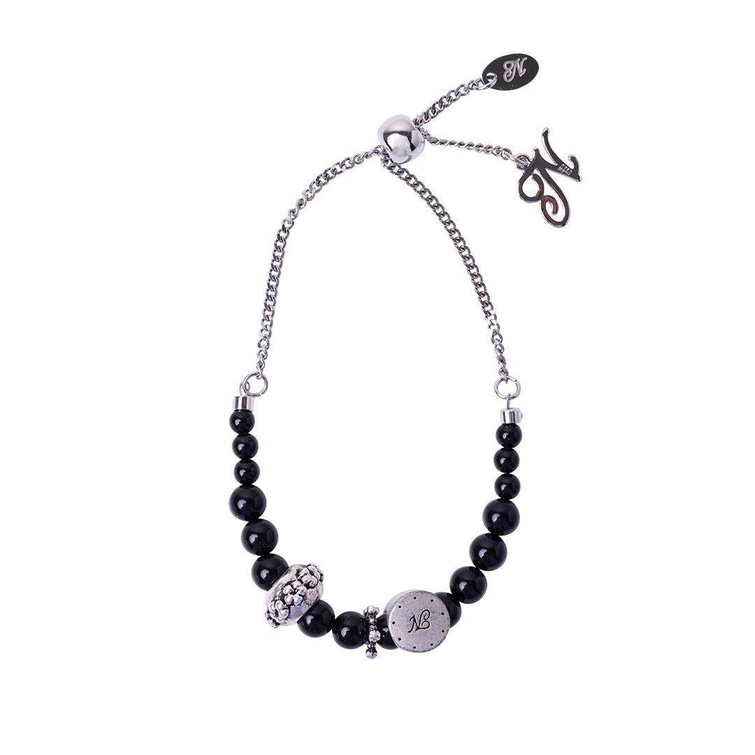 오닉스 로고 참 팔찌 (블랙) | 루앱