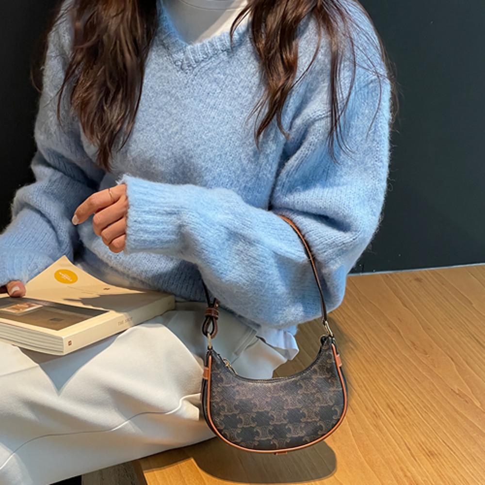 셀린 트리오페 캔버스 아바 호보백 (탄/미니)