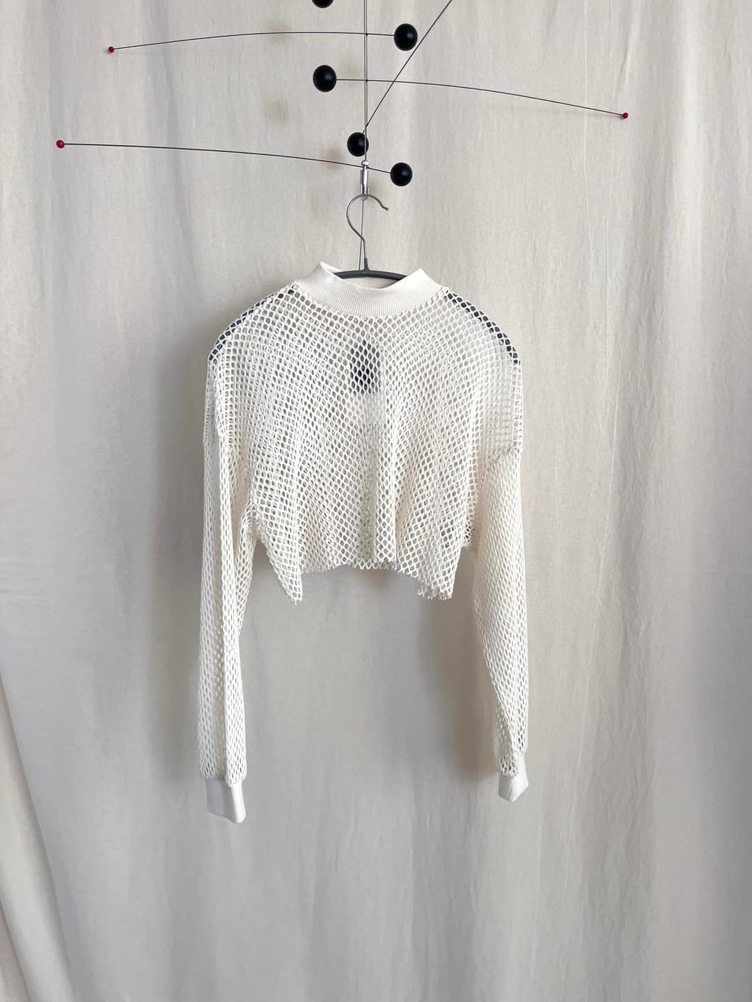 Bershka 매쉬 모크넥 크롭탑 | 후루츠패밀리