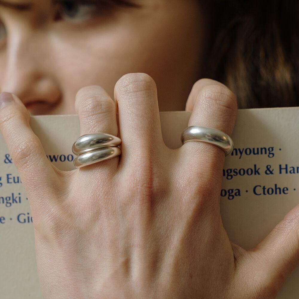 [Silver925]SD020 basic curve ring