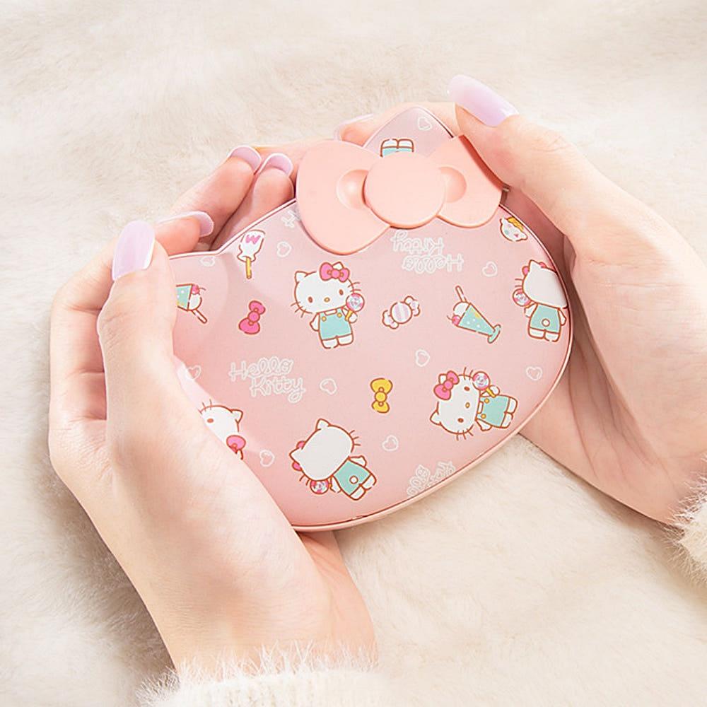 헬로키티 얼굴형 대용량 보조배터리 손난로 10000mAh C타입 충전식