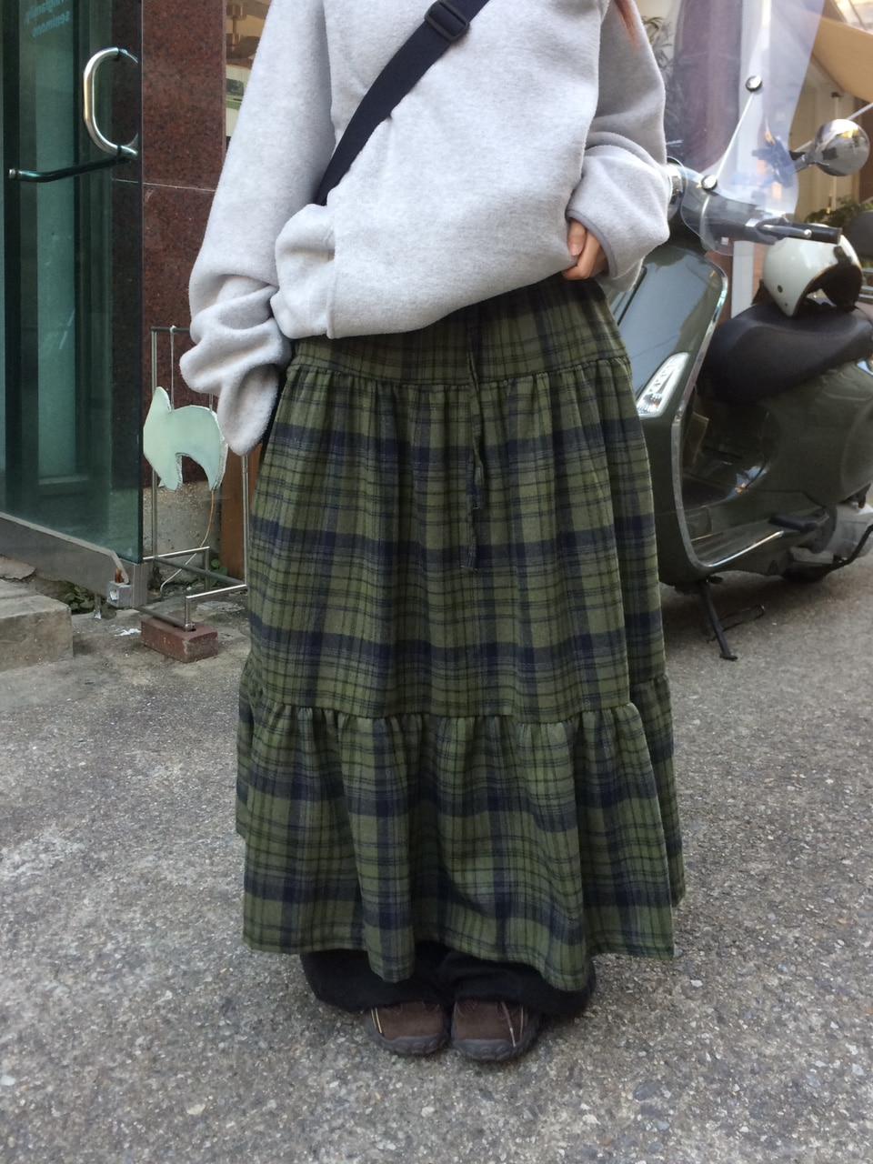 제노 캉캉 체크 스커트 (2 color)