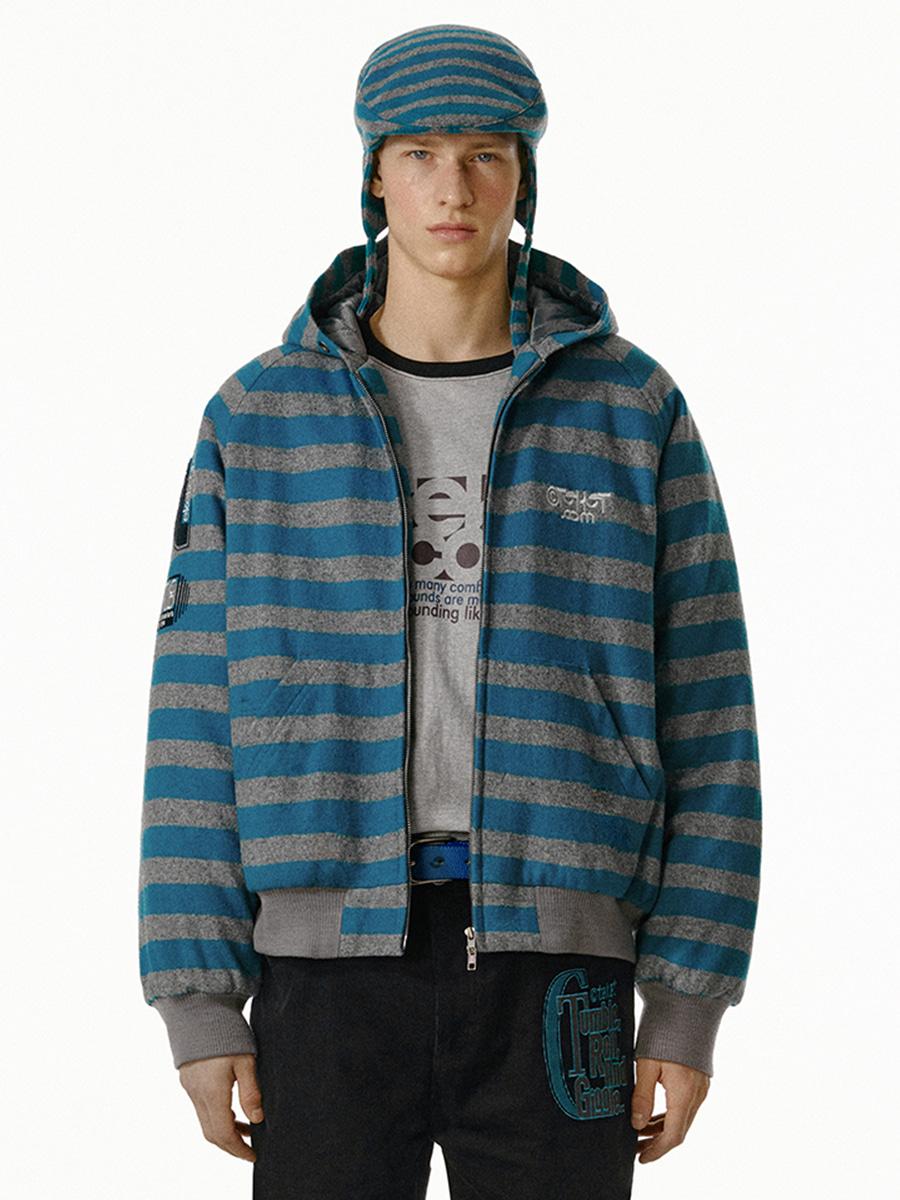 Static Sound Varsity Jacket Blue