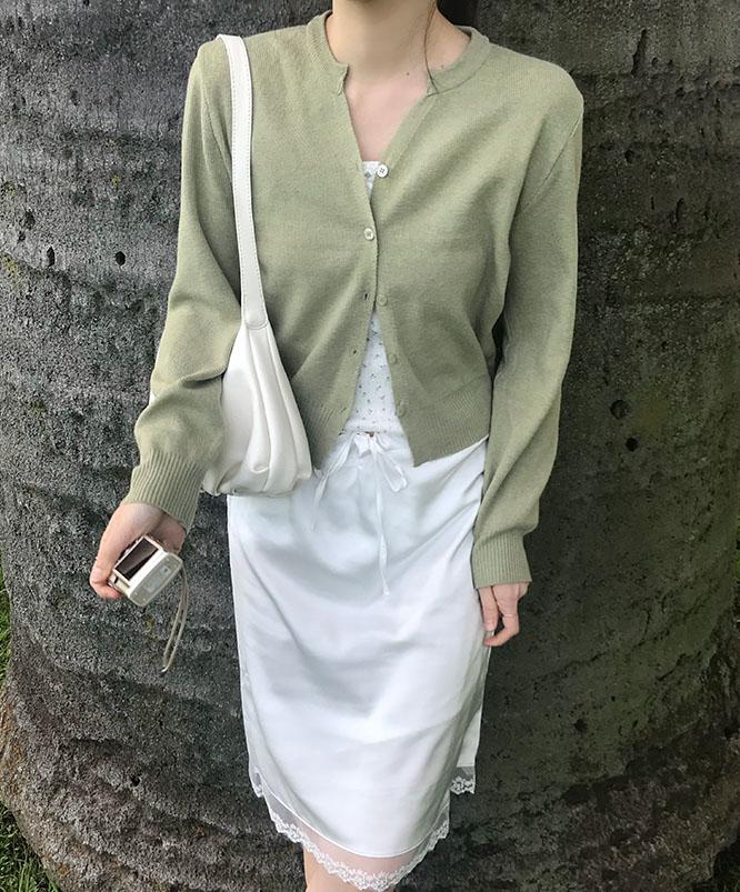 니어웨어 [S/S🌸NEW/당일발송] 언유즈얼리 포린 브이넥 가디건 (5color)/라운드넥가디건/베이직가디건/기본가디건/레이어드/데일리가디건