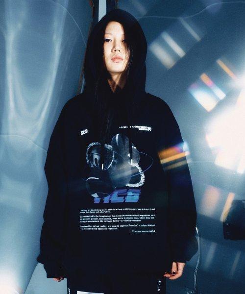 22 하이퍼 3D 후드 - 블랙