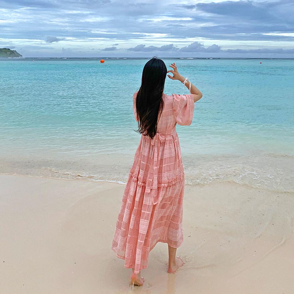 로아 벌룬 원피스 2color (pink)