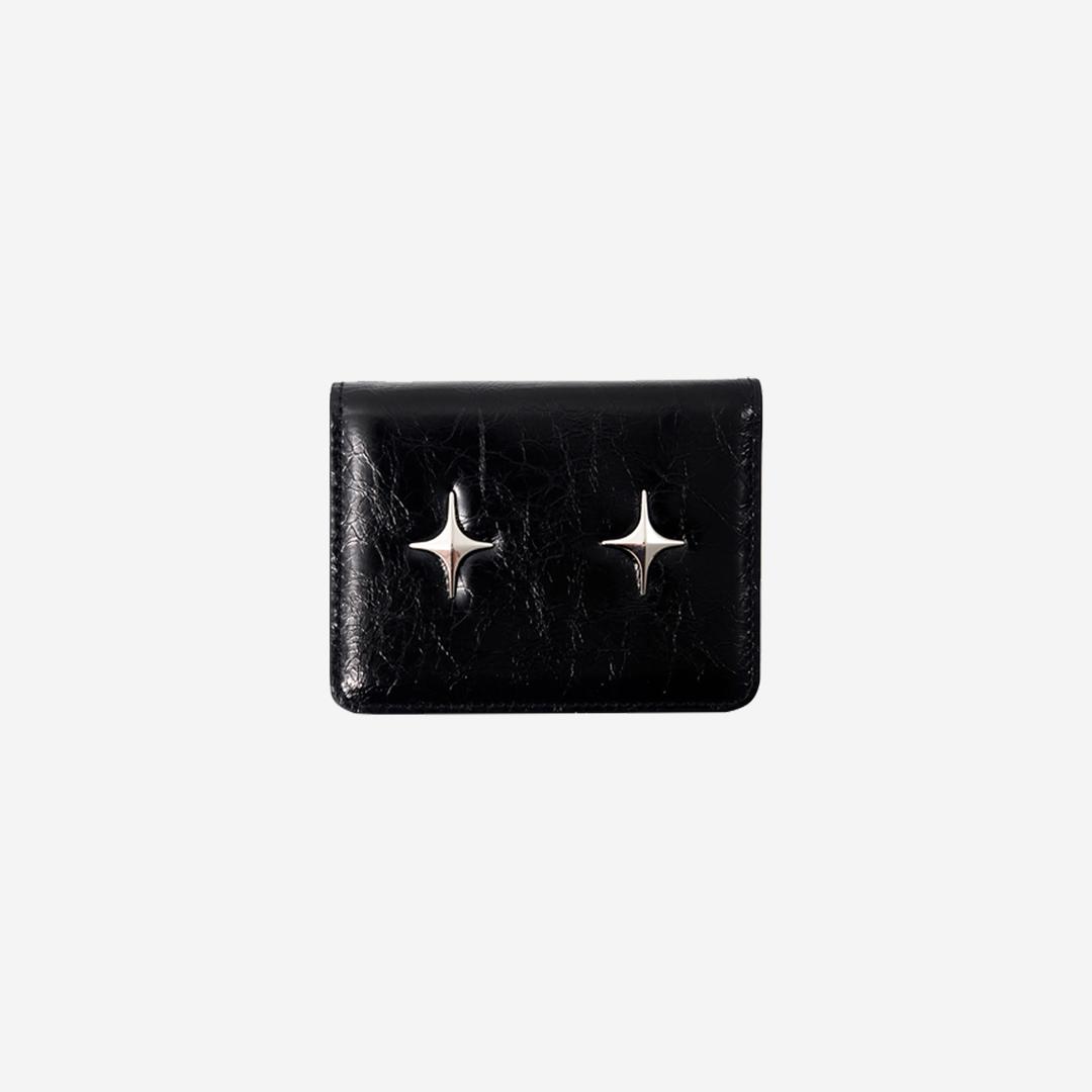 [KREAM Exclusive] For Appeal Sparkle Star Card Wallet Black