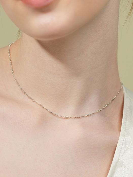 Water drop silver chain Necklace 물방울 이태리 체인 925 실버볼 초커 목걸이