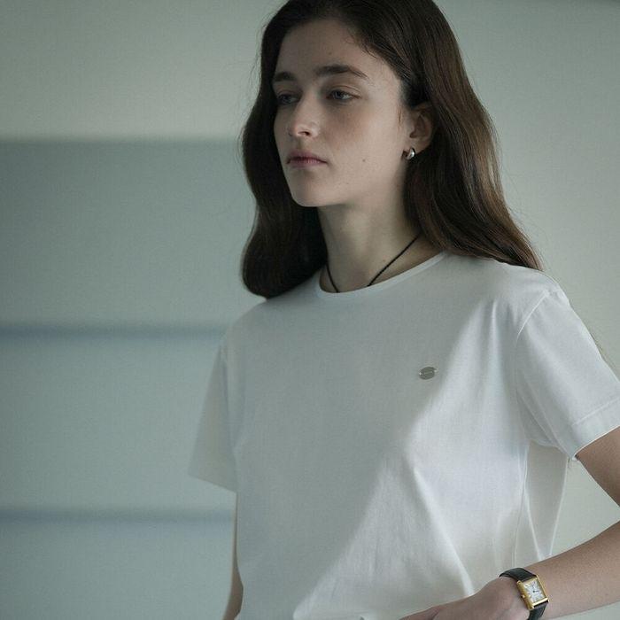 [42차:05/02 예약발송] Soft basic logo T-shirt_White