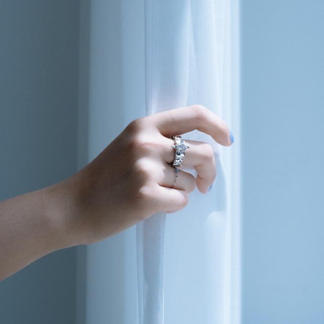 20SS. Blue. self portrait. ring 01