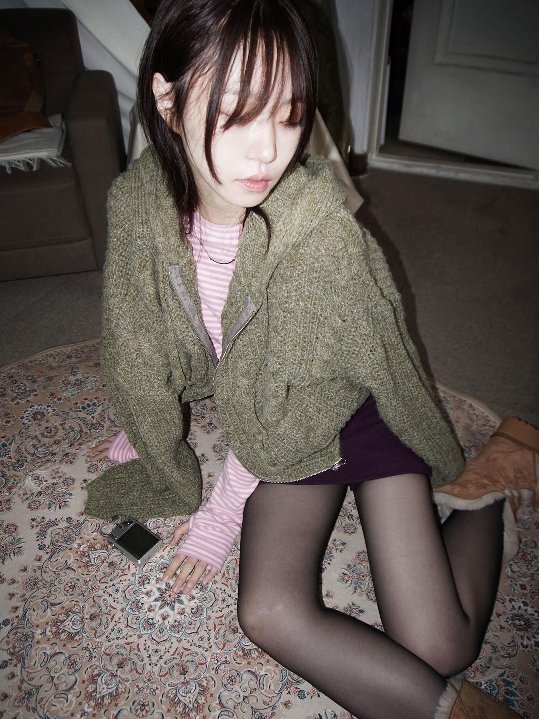 twist 웜 컬러 니트 JP