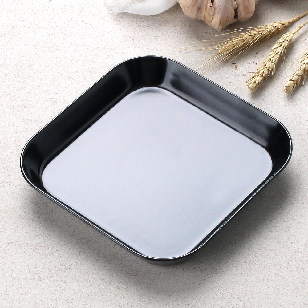 까망 멜라민 쟁반 사각 미니 업소용 플라스틱 트레이