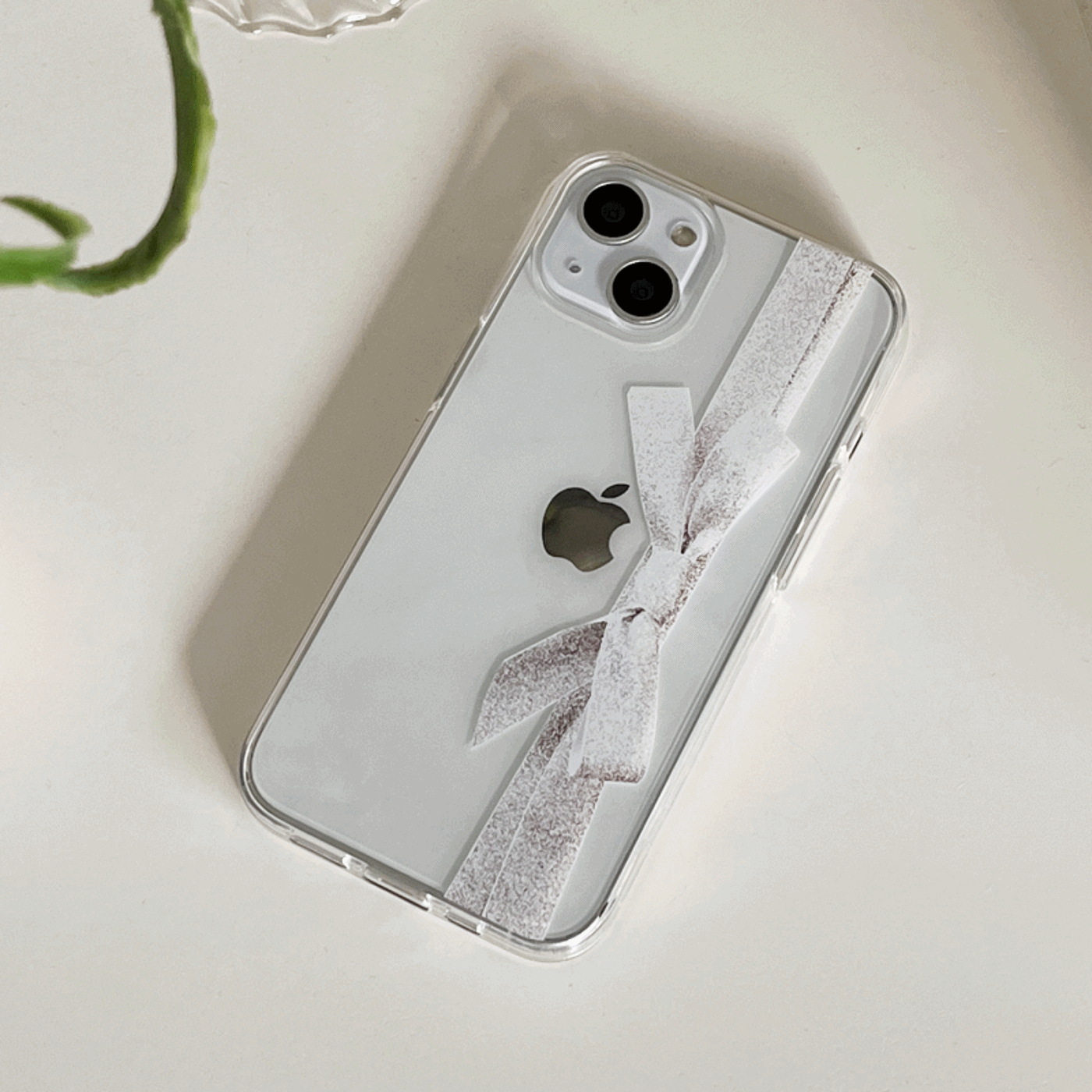 트윙클 리본 디자인 [클리어 폰케이스]아이폰14 13 12 미니 mini 엑스 프로 pro max 맥스 갤럭시 Z플립 스마트 변색없는 젤리 감성