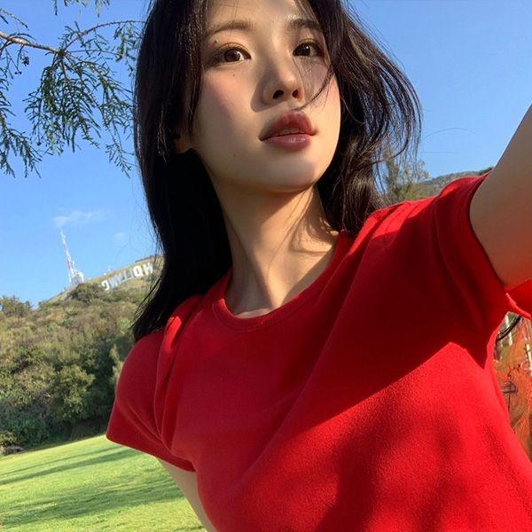 (데일리필수템) 프리드 라운드넥 코튼 기본 반팔 티셔츠 ts4063