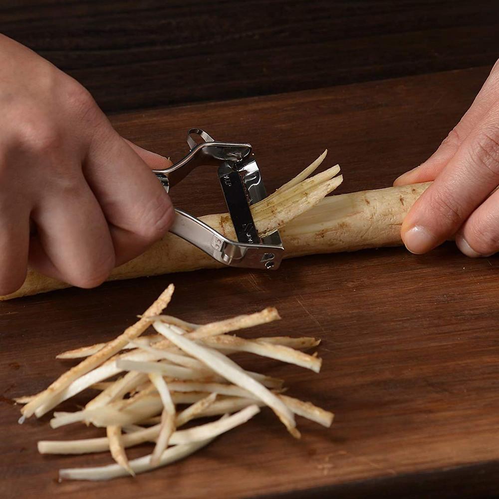 일본 시모무라 프로그레이드 고급형 만능 감자 당근 우엉 채썰기 채칼 3mm