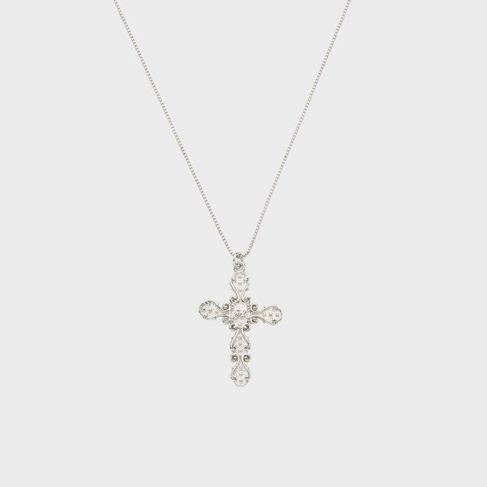 [silver925] cross allure necklace-silver