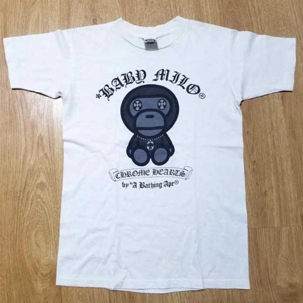 크롬하츠 베이프 한정판 마일로반팔티(S)당일발송
