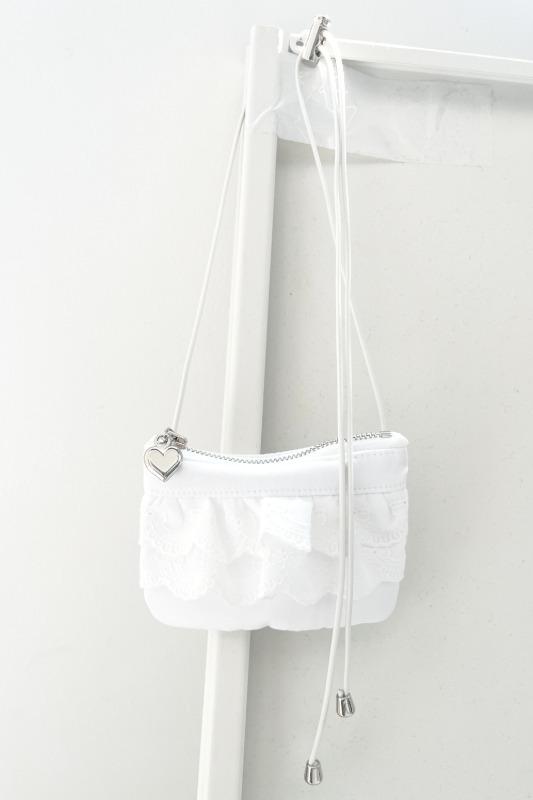 heart lace mini bag