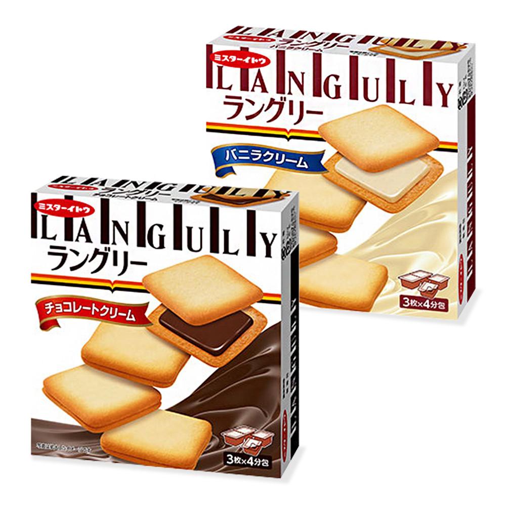 랑그리 초코 바닐라향 크림 샌드 129.6g 일본 쿠크다스 사브레 쿠키
