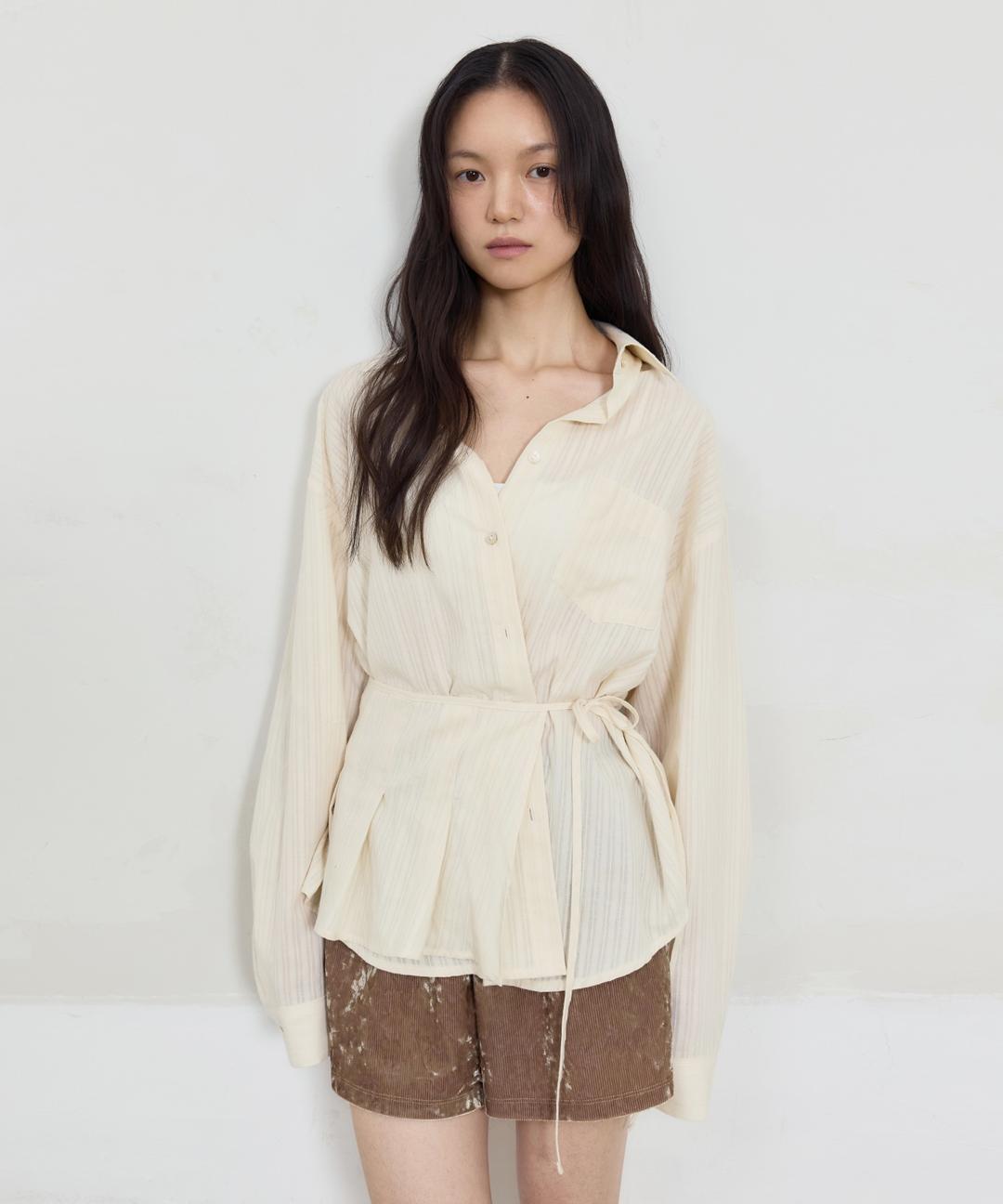 Oversized Box Shirt (Cream)