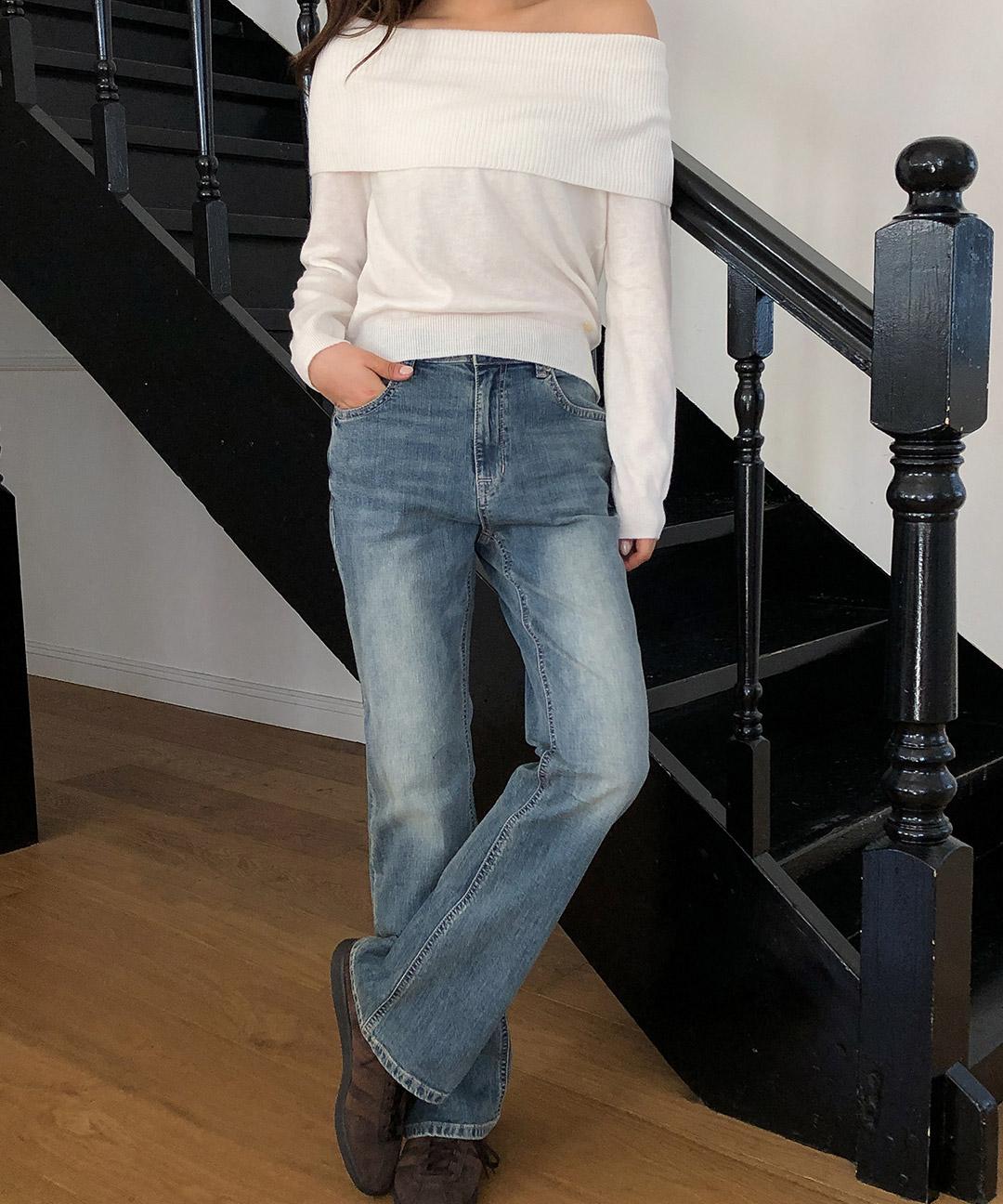 후아유 슬림 부츠컷 데님 / WHTJG2423F
