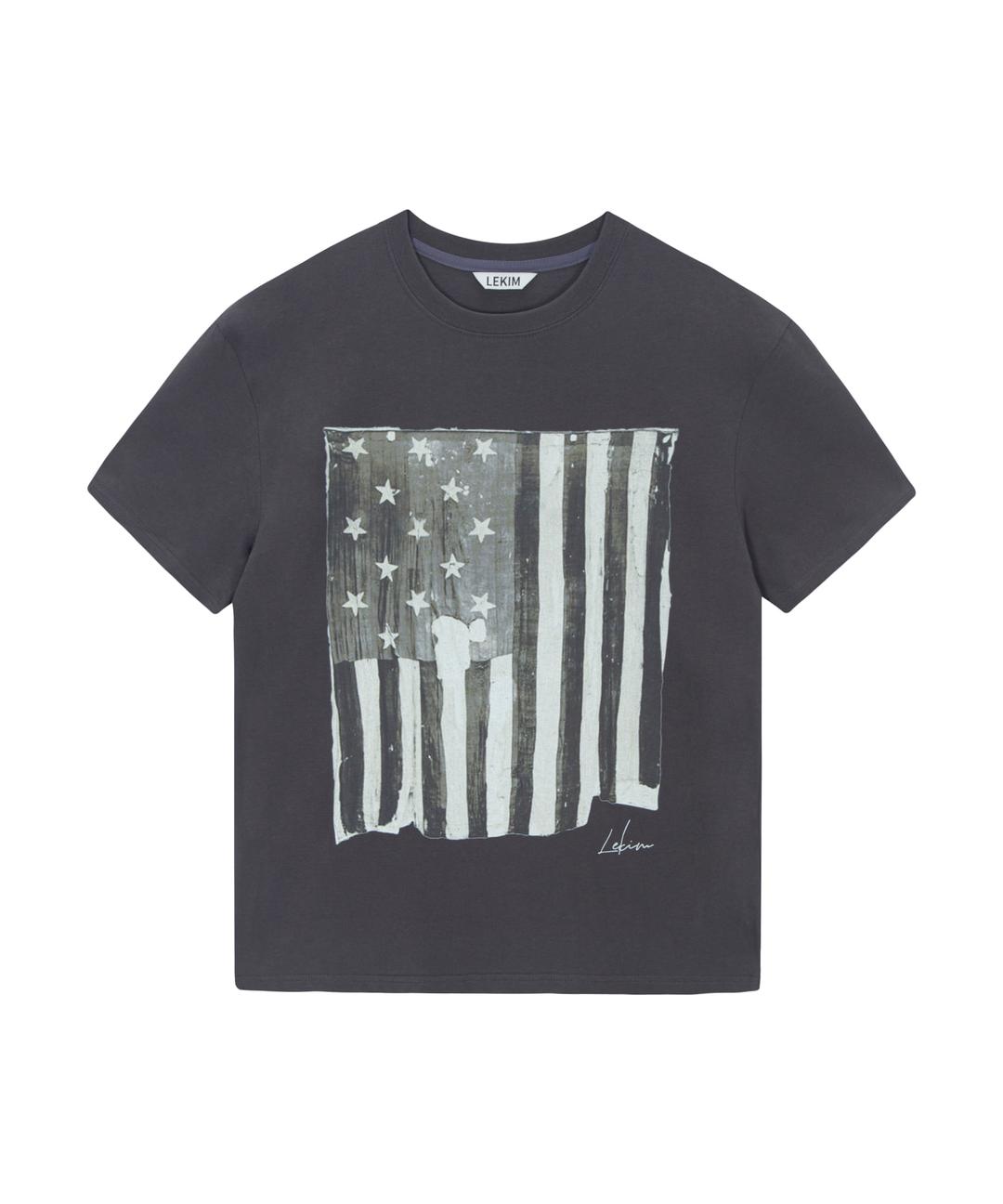 VINTAGE FLAG T-SHIRT (CHARCOAL)